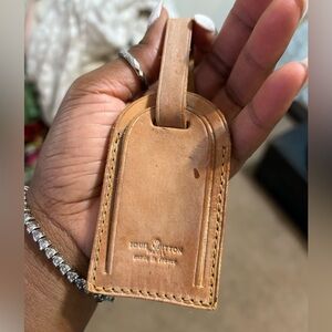 Authentic Louis Vuitton luggage tag